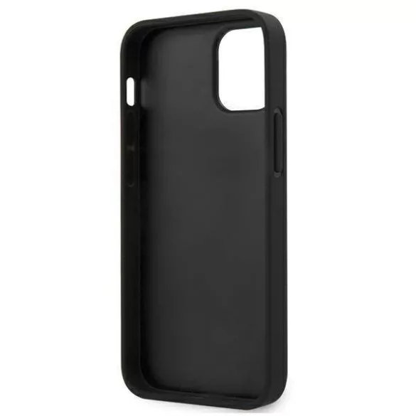 BMW BMHCP12SMCARBK iPhone 12 mini 5,4" fekete keménytok M Collection PU csíkos