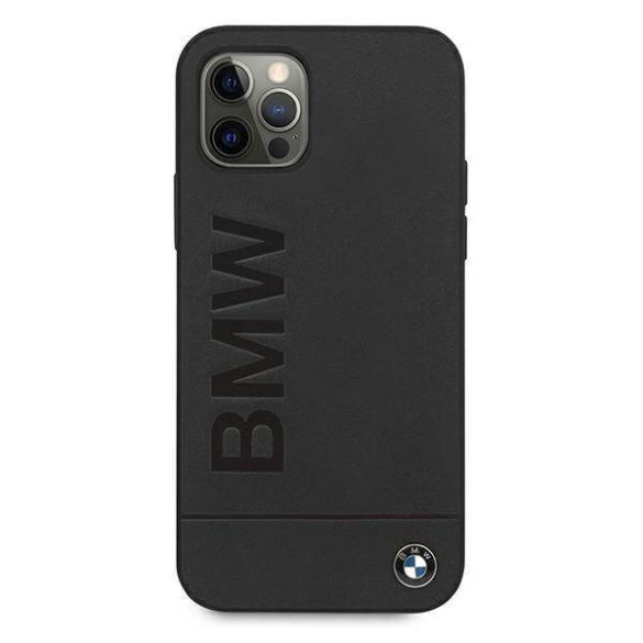 BMW BMHCP12MSLLBK iPhone 12/12 Pro 6,1" fekete Signature Logo keménytok