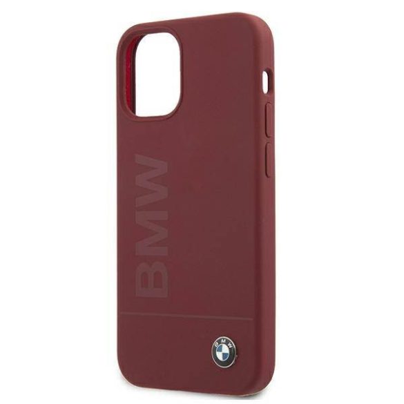 BMW BMHCP12SSLBLRE iPhone 12 mini 5,4" piros Signature Logo szilikon keménytok