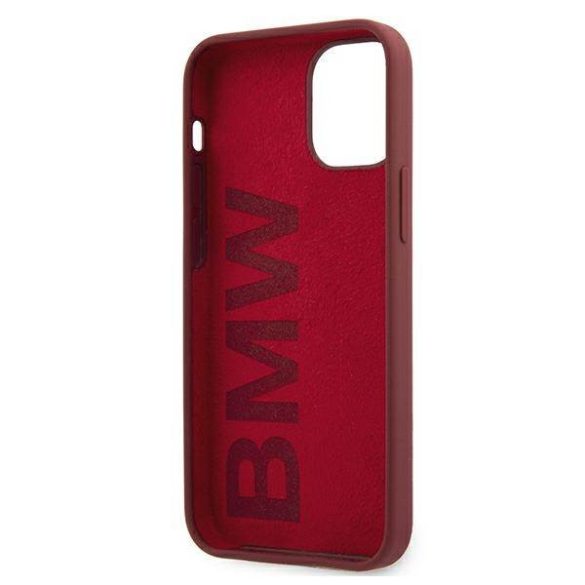 BMW BMHCP12SSLBLRE iPhone 12 mini 5,4" piros Signature Logo szilikon keménytok