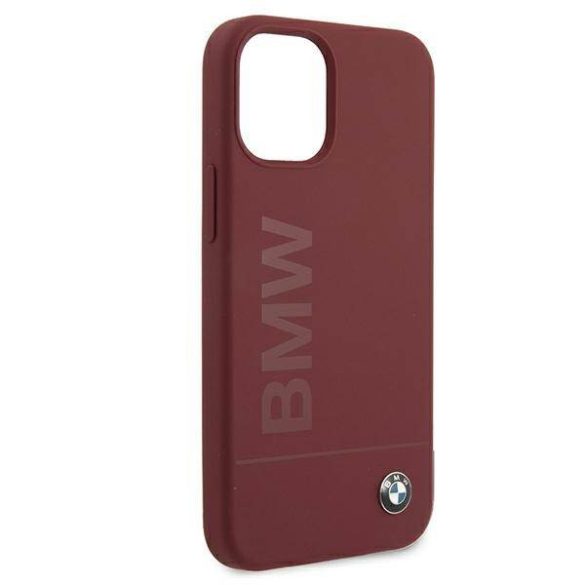 BMW BMHCP12SSLBLRE iPhone 12 mini 5,4" piros Signature Logo szilikon keménytok