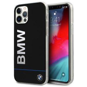 BMW BMHCP12MPCUBBK iPhone 12/12 Pro 6,1" fekete Signature Logo keménytok