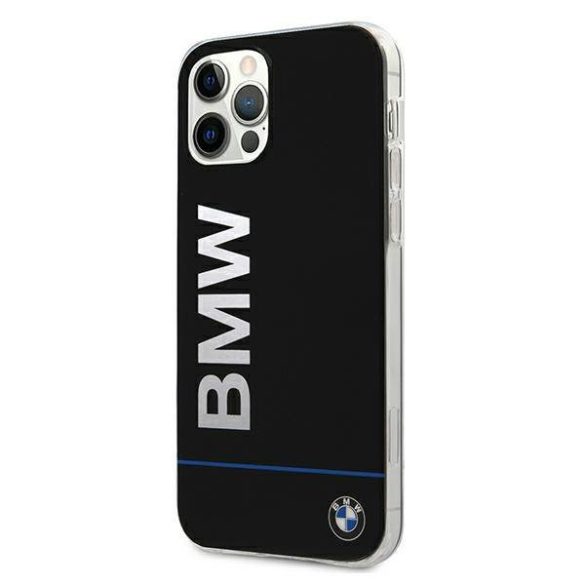 BMW BMHCP12MPCUBBK iPhone 12/12 Pro 6,1" fekete Signature Logo keménytok