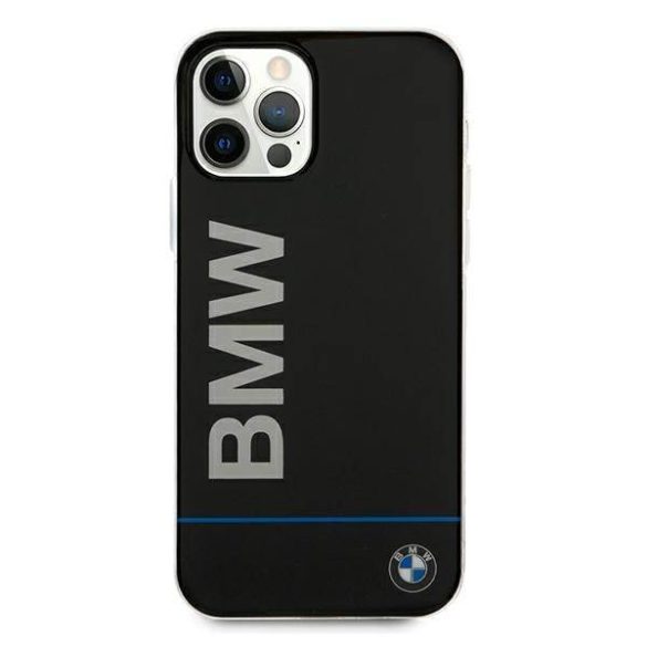 BMW BMHCP12MPCUBBK iPhone 12/12 Pro 6,1" fekete Signature Logo keménytok