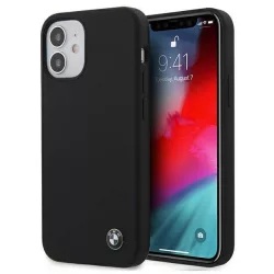   BMW BMHCP12SSILBK iPhone 12 mini 5,4" fekete Signature szilikon keménytok