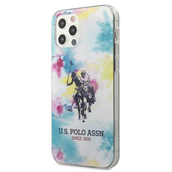 US Polo USHCP12MPCUSML iPhone 12/12 Pro 6,1" többszínű Tie & Dye Collection tok