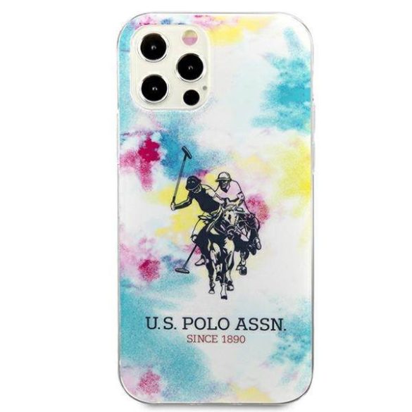 US Polo USHCP12MPCUSML iPhone 12/12 Pro 6,1" többszínű Tie & Dye Collection tok