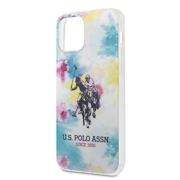 US Polo USHCP12MPCUSML iPhone 12/12 Pro 6,1" többszínű Tie & Dye Collection tok