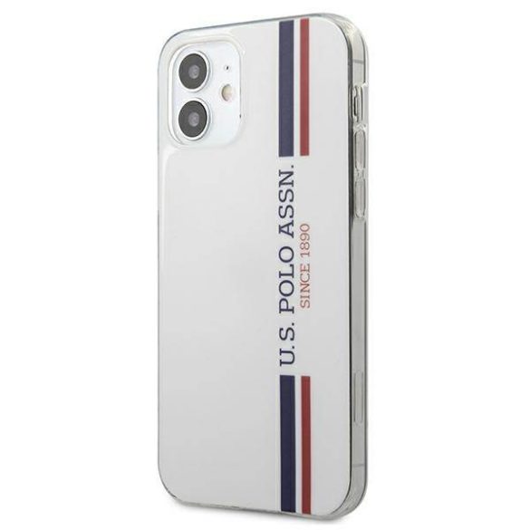 US Polo USHCP12SPCUSSWH iPhone 12 mini 5,4" fehér Tricolor Collection tok