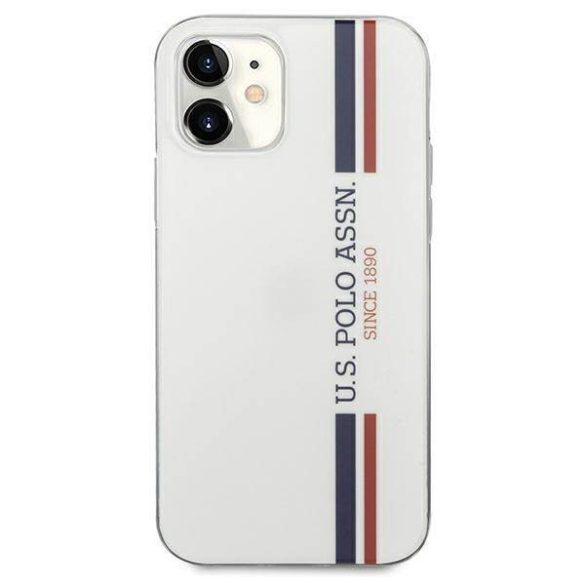 US Polo USHCP12SPCUSSWH iPhone 12 mini 5,4" fehér Tricolor Collection tok