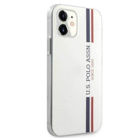 US Polo USHCP12SPCUSSWH iPhone 12 mini 5,4" fehér Tricolor Collection tok