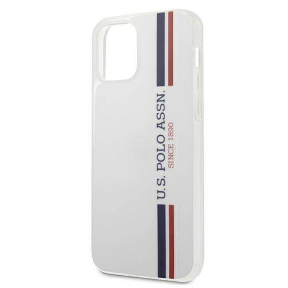 US Polo USHCP12SPCUSSWH iPhone 12 mini 5,4" fehér Tricolor Collection tok