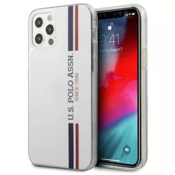   US Polo USHCP12MPCUSSWH iPhone 12/12 Pro 6,1" fehér Tricolor Collection tok