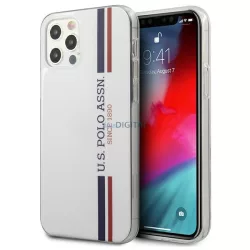   US Polo USHCP12MPCUSSWH iPhone 12/12 Pro 6,1" fehér Tricolor Collection tok