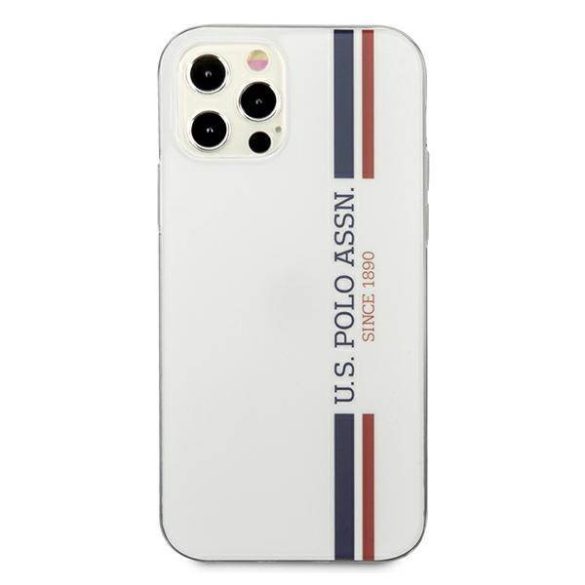 US Polo USHCP12MPCUSSWH iPhone 12/12 Pro 6,1" fehér Tricolor Collection tok