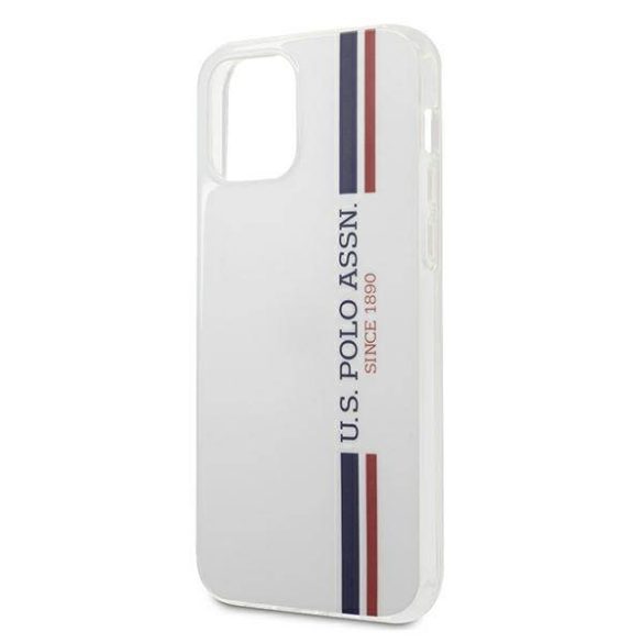 US Polo USHCP12MPCUSSWH iPhone 12/12 Pro 6,1" fehér Tricolor Collection tok