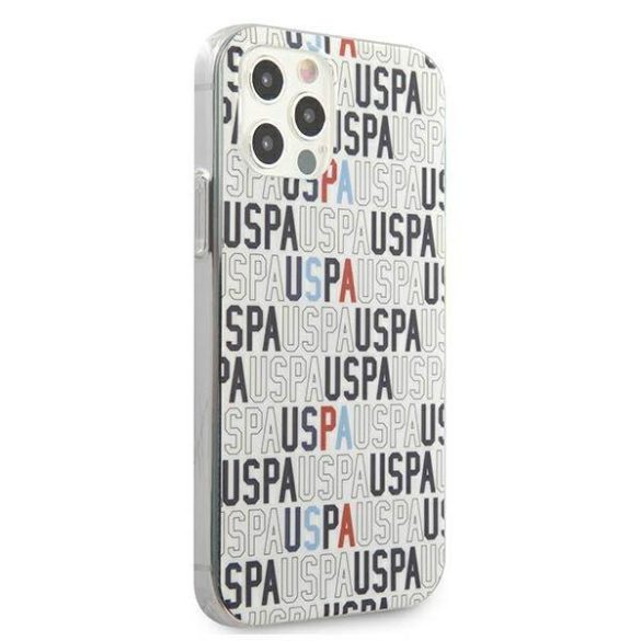 US Polo USHCP12MPCUSPA6 iPhone 12/12 Pro 6,1" fehér Logo Mania Collection tok