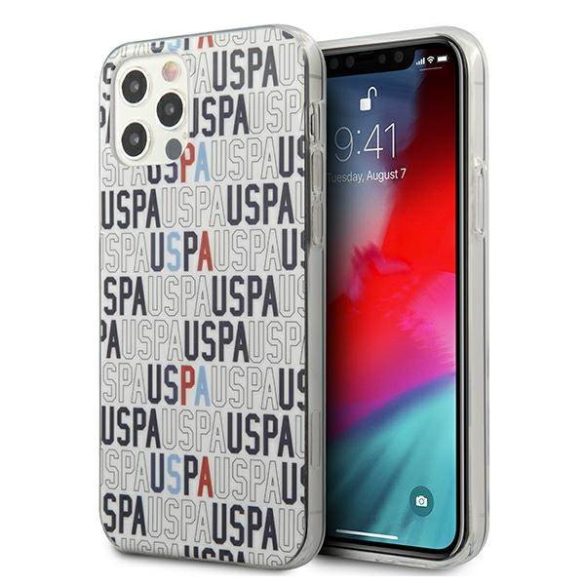 US Polo USHCP12LPCUSPA6 iPhone 12 Pro Max 6,7" fehér Logo Mania Collection tok