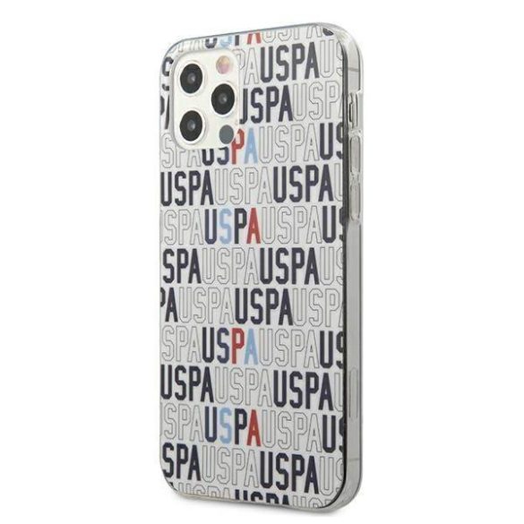 US Polo USHCP12LPCUSPA6 iPhone 12 Pro Max 6,7" fehér Logo Mania Collection tok