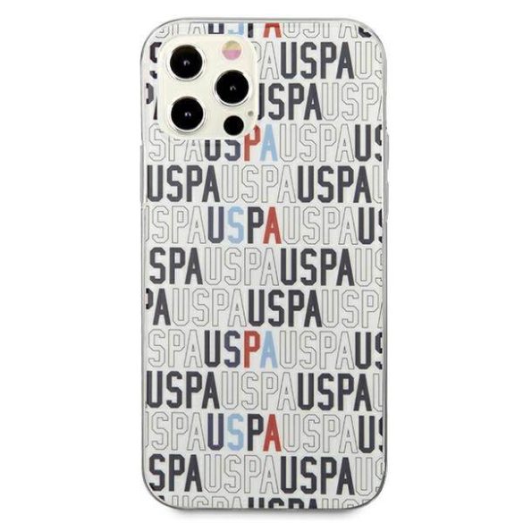 US Polo USHCP12LPCUSPA6 iPhone 12 Pro Max 6,7" fehér Logo Mania Collection tok