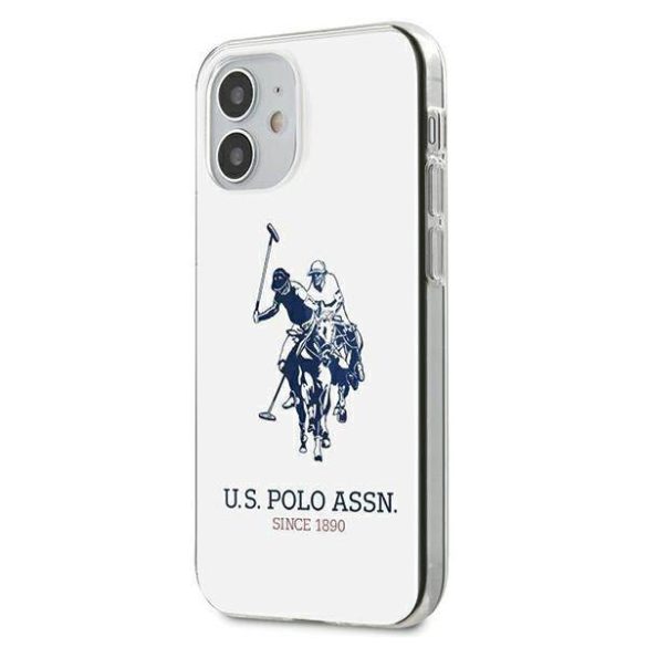 US Polo USHCP12STPUHRWH iPhone 12 mini 5,4" fehér fényes nagy logós tok