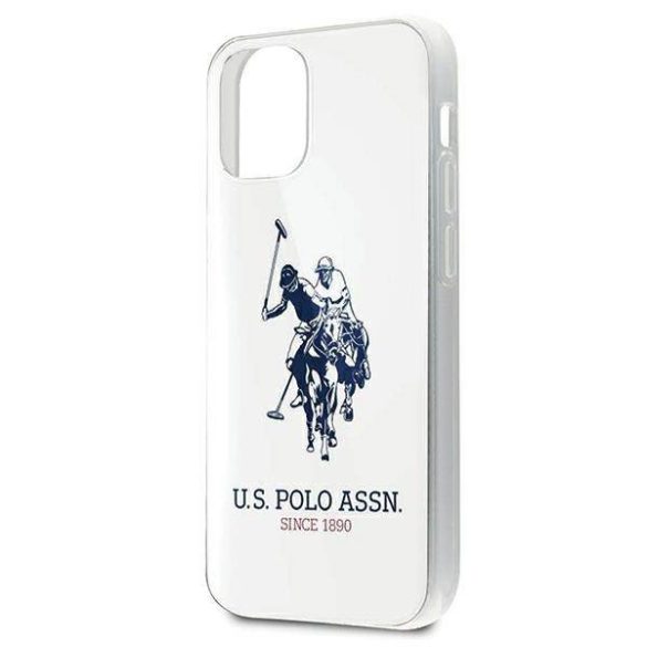 US Polo USHCP12STPUHRWH iPhone 12 mini 5,4" fehér fényes nagy logós tok