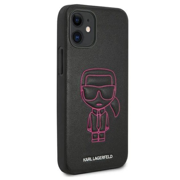 Karl Lagerfeld KLHCP12SPCUIKPI iPhone 12 mini 5,4" rózsaszín keménytok Karl ikonikus Outline tok