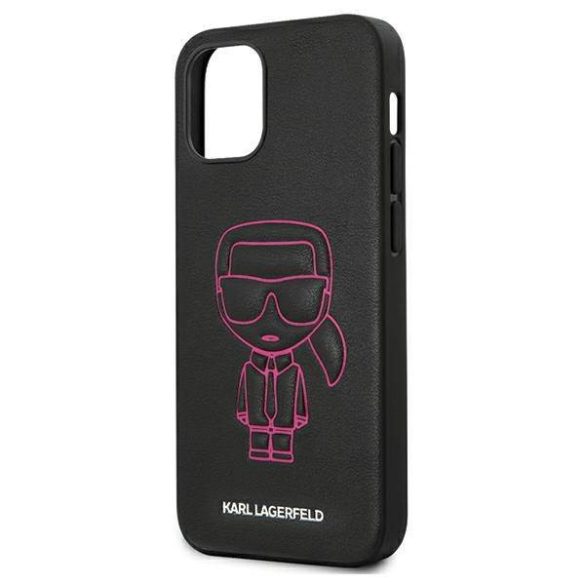 Karl Lagerfeld KLHCP12SPCUIKPI iPhone 12 mini 5,4" rózsaszín keménytok Karl ikonikus Outline tok