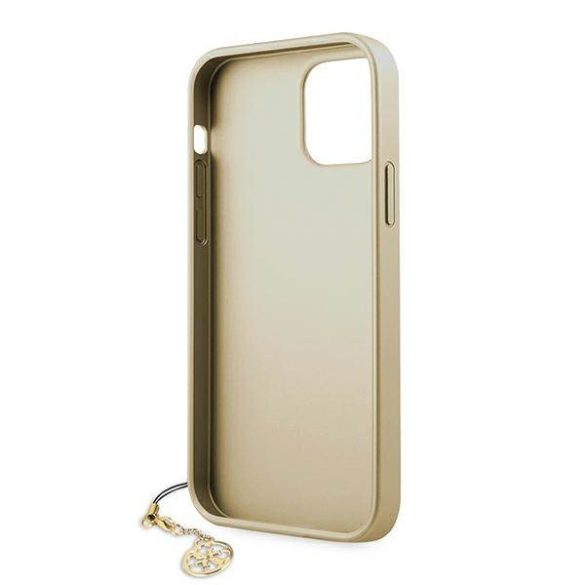 Guess GUHCP12LGF4GBR iPhone 12 Pro Max 6,7" barna 4G Charms Collection keménytok