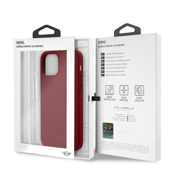 Mini MIHCP12LSLTRE iPhone 12 Pro Max 6,7" piros szilikon keménytok Tone On Tone