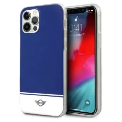   Mini MIHCP12MPCUBINA iPhone 12/12 Pro 6,1" kék keménytok Stripe Collection