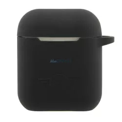   Mini MIACA2SLTBK AirPods 1/2 tok fekete keménytok Szilikon kollekció