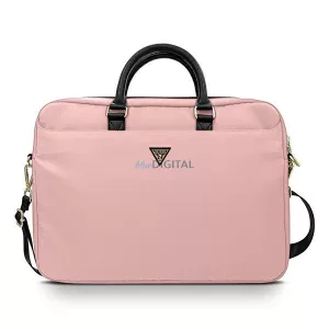 Guess táska GUCB15NTMLLP 16" rózsaszín háromszög logóval