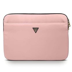   Guess Laptop táska GUCS13NTMLLP 13" rózsaszín Nylon háromszög logóval
