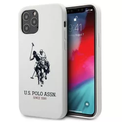   US Polo USHCP12MSLHRWH iPhone 12/12 Pro 6,1" fehér Silicone Collection tok