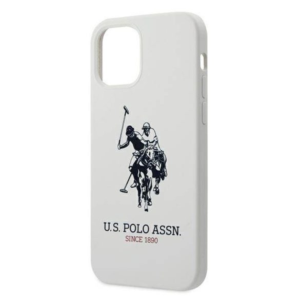 US Polo USHCP12MSLHRWH iPhone 12/12 Pro 6,1" fehér Silicone Collection tok