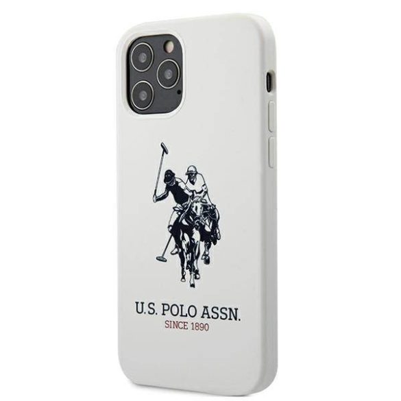 US Polo USHCP12LSLHRWH iPhone 12 Pro Max 6,7" fehér Silicone Collection tok