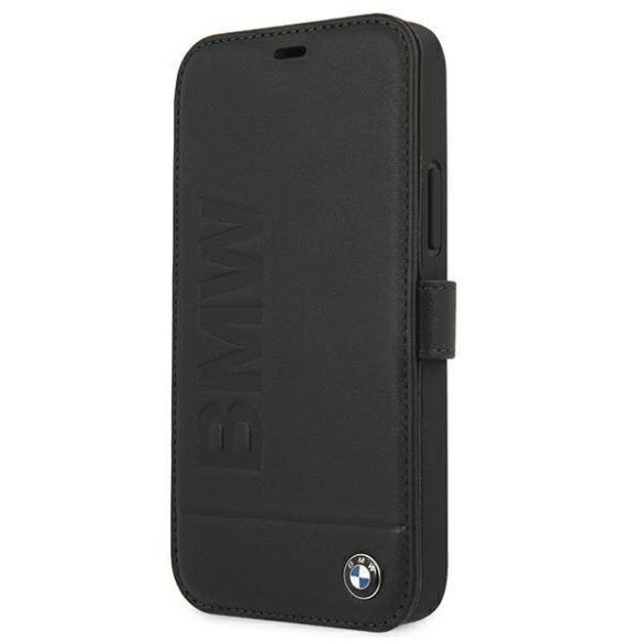 BMW BMFLBKP12SSLLBK iPhone 12 mini 5,4" Signature fekete könyvtok