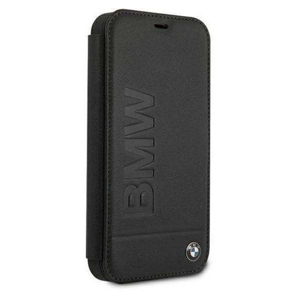 BMW BMFLBKP12SSLLBK iPhone 12 mini 5,4" Signature fekete könyvtok