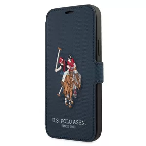US Polo USFLBKP12LPUGFLNV iPhone 12 Pro Max 6,7" kék könyvtok Polo Embroidery Collection