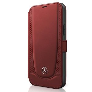 Mercedes MEFLBKP12SARMRE iPhone 12 mini 5,4" piros könyvtok Urban Line