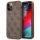 Guess GUHCP12MG4GFBR iPhone 12 / 12 Pro 6,1" barna 4G fém arany logós keménytok