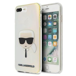 Karl Lagerfeld KLHCI8LPCKHML iPhone 7/8 Plus többszínű keménytok irizáló Karl Lagerfeld fej