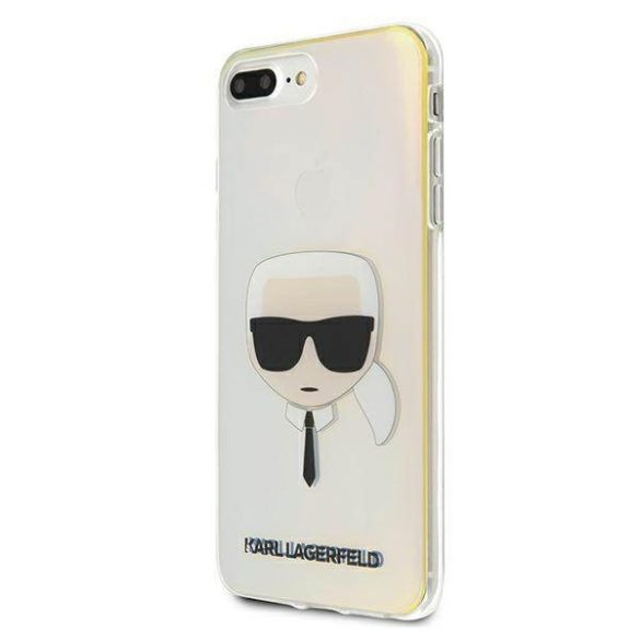Karl Lagerfeld KLHCI8LPCKHML iPhone 7/8 Plus többszínű keménytok irizáló Karl Lagerfeld fej