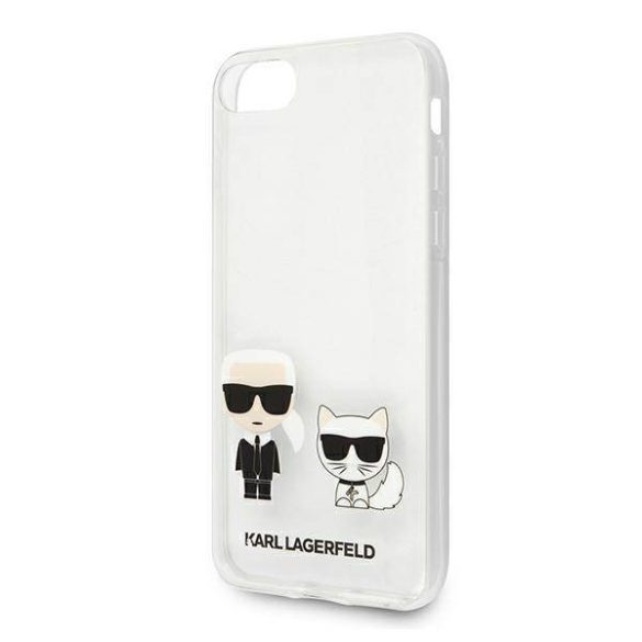 Karl Lagerfeld KLHCI8CKTR iPhone 7/8/SE 2020 / SE 2022 átlátszó Karl & Choupette keménytok