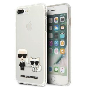 Karl Lagerfeld KLHCI8LCKTR iPhone 7/8 Plus átlátszó Karl & Choupette keménytok