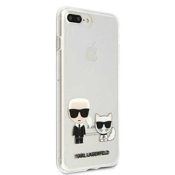 Karl Lagerfeld KLHCI8LCKTR iPhone 7/8 Plus átlátszó Karl & Choupette keménytok