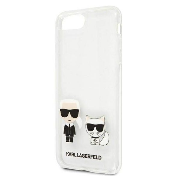 Karl Lagerfeld KLHCI8LCKTR iPhone 7/8 Plus átlátszó Karl & Choupette keménytok