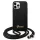 Guess GUHCP12MLSCLMGBK iPhone 12/12 Pro 6,1" fekete Metal Logo Cord keménytok