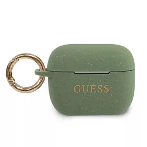 Guess GUACAPSILGLKA AirPods Pro keki szilikon Glitter tok